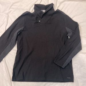 Calvin Klein black pull over v neck top